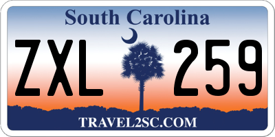SC license plate ZXL259