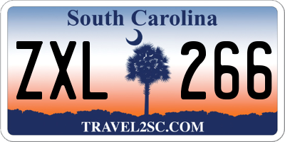 SC license plate ZXL266