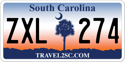 SC license plate ZXL274