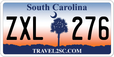 SC license plate ZXL276