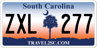SC license plate ZXL277