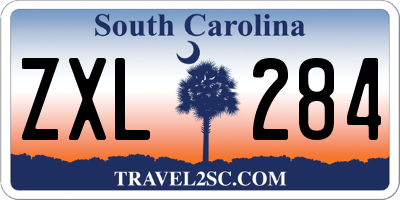 SC license plate ZXL284