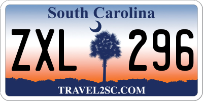 SC license plate ZXL296
