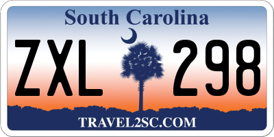 SC license plate ZXL298