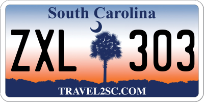 SC license plate ZXL303