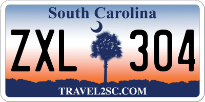 SC license plate ZXL304