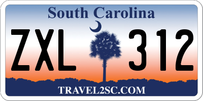 SC license plate ZXL312
