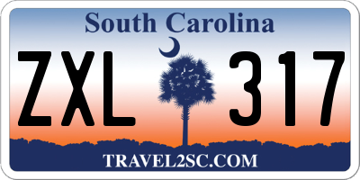 SC license plate ZXL317