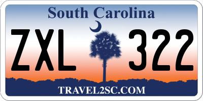 SC license plate ZXL322