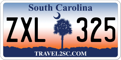 SC license plate ZXL325