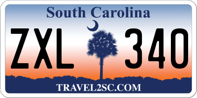 SC license plate ZXL340