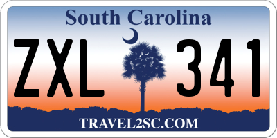 SC license plate ZXL341