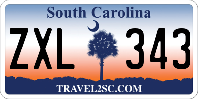 SC license plate ZXL343