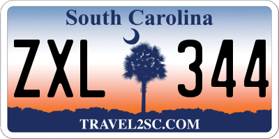 SC license plate ZXL344