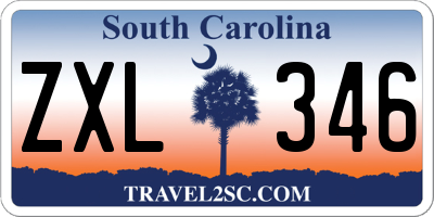 SC license plate ZXL346