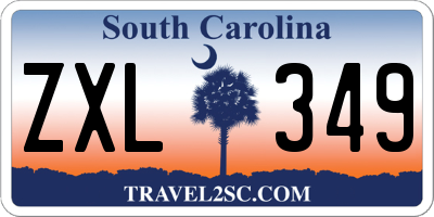 SC license plate ZXL349
