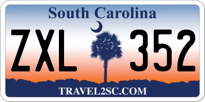 SC license plate ZXL352