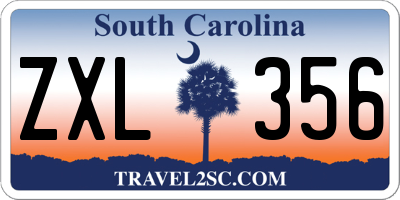 SC license plate ZXL356