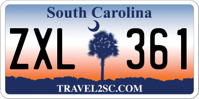 SC license plate ZXL361