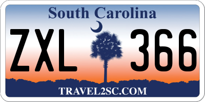 SC license plate ZXL366