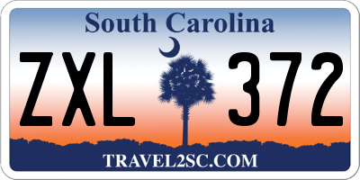 SC license plate ZXL372