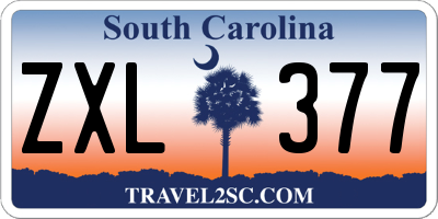 SC license plate ZXL377