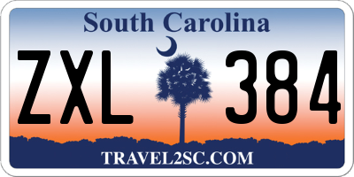 SC license plate ZXL384