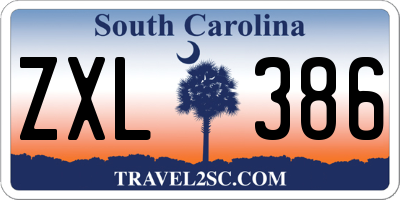 SC license plate ZXL386