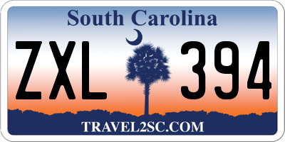 SC license plate ZXL394