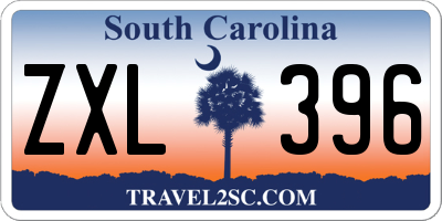 SC license plate ZXL396