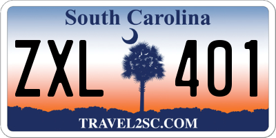 SC license plate ZXL401