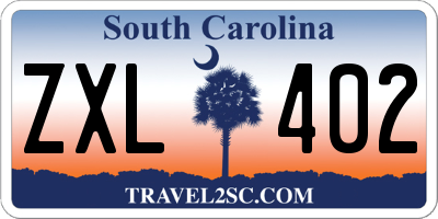 SC license plate ZXL402