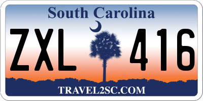 SC license plate ZXL416