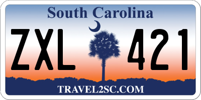 SC license plate ZXL421