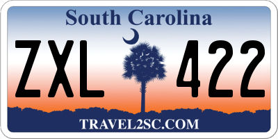 SC license plate ZXL422