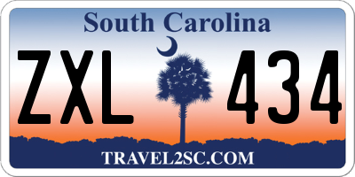 SC license plate ZXL434