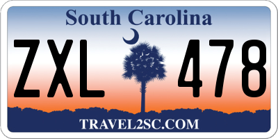 SC license plate ZXL478