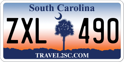 SC license plate ZXL490
