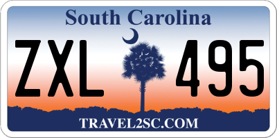 SC license plate ZXL495