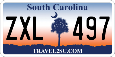 SC license plate ZXL497