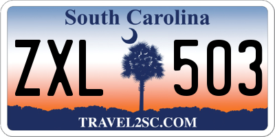 SC license plate ZXL503