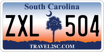 SC license plate ZXL504