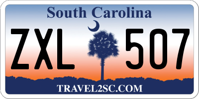 SC license plate ZXL507
