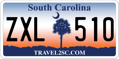 SC license plate ZXL510