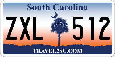 SC license plate ZXL512