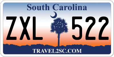 SC license plate ZXL522
