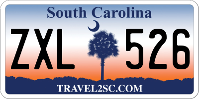 SC license plate ZXL526