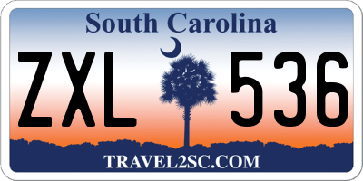 SC license plate ZXL536