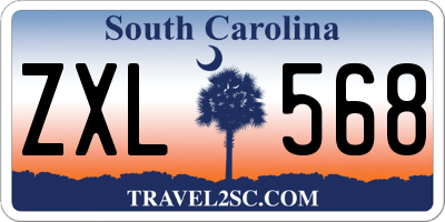 SC license plate ZXL568