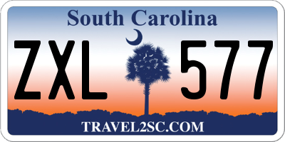 SC license plate ZXL577
